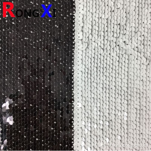 5MM Brand lace embroidery BLACK Sequin Fabric Wholesale